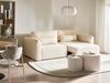 Schlafsofa 3-Sitzer VAXHOLM Bouclé Cremeweiß mit Stauraum Bild 3