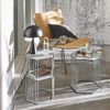 Satztisch >54192< (2-teilig) in grau (Coolgrey), Metall - 38x55x33cm (BxHxT) Bild 4