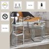 Satztisch >54192< (2-teilig) in grau (Coolgrey), Metall - 38x55x33cm (BxHxT) Bild 5