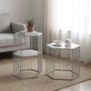 Satztisch >54192< (2-teilig) in grau (Coolgrey), Metall - 38x55x33cm (BxHxT) Bild 2