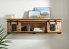 Wandregal Mango 130x25x35 natur lackiert RAILWAY #165 Bild 3