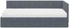 vidaXL Eckbettgestell mit Matratze mit Matratze 2 pcs Grau Samt 3393859 Bild 4