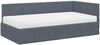 vidaXL Eckbettgestell mit Matratze mit Matratze 2 pcs Grau Samt 3393859 Bild 3