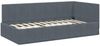 vidaXL Eckbettgestell mit Matratze mit Matratze 2 pcs Grau Samt 3393859 Bild 5