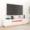 vidaXL TV-Schrank mit LED-Leuchten Weiß 180x35x40 cm 3081897 Bild 3