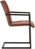 vidaXL Freischwinger 4 Stk. Braun Echtleder 3059815 Bild 3