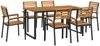 vidaXL 7-tlg. Garten-Essgruppe Massivholz Akazie und Metall 3155401 Bild 2