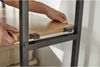 Regal-Set 30 x 170 x 210 cm Metall MDF mit Akazie-Dekor Schwarz Natur Bild 3