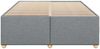 vidaXL Bettgestell ohne Matratze Hellgrau 140x190 cm Stoff 3284729 Bild 4