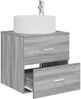 vidaXL Wandmontierte Waschtisch Grau Sonoma 49,5 x 44,5 x 65,5 cm 890323 Bild 3