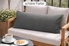 Amilian Dekokissen 40x80 cm 2er Set mit Füllung – Cord-Optik Sofakissen, mit Füllung und Bezug, formstabil, Hotelverschluss Bild 4