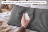 Amilian Dekokissen 40x80 cm 2er Set mit Füllung – Cord-Optik Sofakissen, mit Füllung und Bezug, formstabil, Hotelverschluss Bild 3