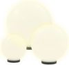 vidaXL LED-Gartenleuchten-Set 3-tlg. Kugelförmig 20/30/40 cm PMMA 50659 Bild 3