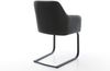 Freischwinger Greg-Flex Echt-Leder Schwarz Freischwinger flach Schwarz Taschenfederkern Bild 5