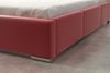 Polsterbett Bett Komplettset SULTAN Kunstleder Rot 140x200 cm Bild 3