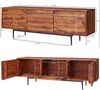 Kadima Design Industrial-Stil "Tv" Lowboard, Massivholz und Metall, für TVs bis 55 Zoll, Handgefertigt. 147x38x50 cm Bild 4