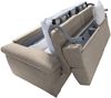Dmora 3-Sitzer Schlafsofa Trino, Schlafsofa fürs Wohnzimmer, gepolstert, abnehmbar, 100 % Made in Italy-Qualität, 225x95 h100 cm, Taube Bild 5
