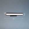 Fischer & Honsel 30286 LED Wandleuchte Beat schwarz nickelfarben matt 46cm tunable white Bild 5