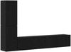 vidaXL Wand-TV-Schrank 2 pcs Schwarz Eichen-Optik Holzwerkstoff 3393271 Bild 2