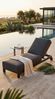 Beziers Loungeliege schwarz Sunbrella Bild 2