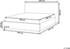 Bett mit Lattenrost Samtstoff LAVAUR 180 x 200 cm Taupe Bild 2