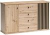 Kommode Weren W-4, Farbe: Artisan Eiche / Artisan Eiche + Schwarz Bild 2