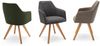 Polsterstuhl >REDDING< in oliv, Arizona & Mercury Stoffmix - 57x85x62cm (BxHxT) Bild 2