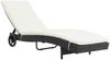 vidaXL Sonnenliegen 2 Stk. mit Rollen und Auflagen Poly Rattan Schwarz 3078465 Bild 2