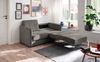 Sofa Milano von Benformato mit zwei einzeln ausziehbaren Schlaffunktionen Luxus-Mikrofaser Bild 2