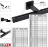 Deco-Raum® Gardinenschiene Cube | Länge: 600cm | Material: Aluminium | Farbe: Schwarz Bild 3