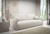 Selsey 'Glove' Sofa mit Schlaffunktion, Stauraum und Bouclé-Bezug, creme, ca. 95 x 206 x 87 cm Bild 2