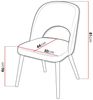 Polsterstuhl K84, Holzfarbe: Schwarz, Farbe: Magic Velvet 2225 Bild 3