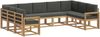 vidaXL Outdoor-Sofagarnitur mit Kissen 9 pcs Weiß und Anthrazit 3388226 Bild 2