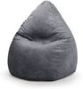 Sitzsack 70x110cm Mittelgrau Bild 1
