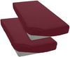 OTTO home Spannbettlaken BLACKBERRY in BASIC und PREMIUM Qualität, 100% Baumwolle, Jersey (160 g/m), Gummizug: rundum, (2 Stück), für hohe Matratzen bis 28 cm, Bettlaken, Spannbetttuch, pflegeleicht Bild 3