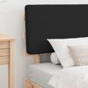 vidaXL Bettgestell mit gepolstertem Kopfteil Schwarz 75 x 190 cm 877391 Bild 3