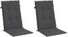 vidaXL Hochlehner-Auflagen 2 Stk. Melange Anthrazit 120x50x4 cm Stoff 4002409 Bild 4