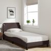 vidaXL Bett mit Matratze "Dover" Dunkelbraun 90x190 cm Stoff 3208307 Bild 3