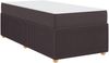 vidaXL Bettrahmen mit Matratze Dunkelbraun 90 x 190 cm Stoff 3398330 Bild 4