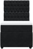 vidaXL Boxspringbett mit Matratze Schwarz 90x190 cm Samt 3292222 Bild 4
