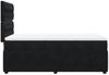 vidaXL Boxspringbett mit Matratze Schwarz 90x190 cm Samt 3292222 Bild 5