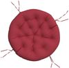 vidaXL Kissen Rund Weinrot Ø 100x11 cm Oxford-Gewebe 361971 Bild 2