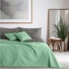 DecoKing Tagesdecke Bettüberwurf 170x210 cm Minze Grau Steppdecke Überwurf Zweiseitig Gesteppt Prägemuster Rauten Stahl Anthrazit Axel 170x210 cm Bild 2