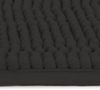 Beautissu Badematte Badezimmerteppich BeauMare WR rutschfest 80x50 cm Schwarz Bild 3