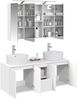 vidaXL Badezimmerschrank-Set 4 pcs Weiß Holzwerkstoff 3406455 Bild 3