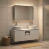 vidaXL Badezimmerschrank-Set 4 pcs Weiß Holzwerkstoff 3406455 Bild 4