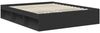 vidaXL Bettrahmen Schwarz 160 x 200 cm Massives Kiefernholz 3412052 Bild 5