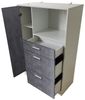 HTI-Line Küchenbuffet Küchenschrank Kombi L Blanca (Stück, 1-St, 1 Küchenschrank Kombi L Blanca) Küchenbuffet Mehrzweckschrank Mikrowellenschrank Bild 4