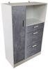 HTI-Line Küchenbuffet Küchenschrank Kombi L Blanca (Stück, 1-St, 1 Küchenschrank Kombi L Blanca) Küchenbuffet Mehrzweckschrank Mikrowellenschrank Bild 3