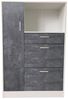 HTI-Line Küchenbuffet Küchenschrank Kombi L Blanca (Stück, 1-St, 1 Küchenschrank Kombi L Blanca) Küchenbuffet Mehrzweckschrank Mikrowellenschrank Bild 2